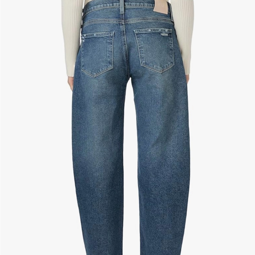 PAIGE Alexis maternity jeans barrel legs under bump